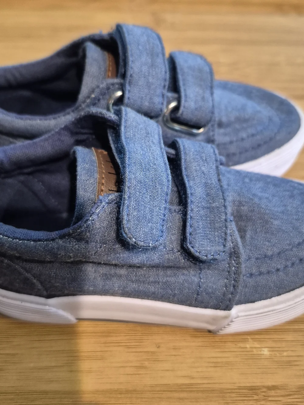 Toddler Denim-Look Velcro Casual Shoes - Blue